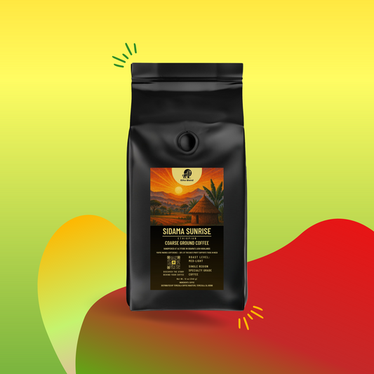 Sidama Sunrise – Ethiopian | Medium-Light Roast (Ground Coffee)